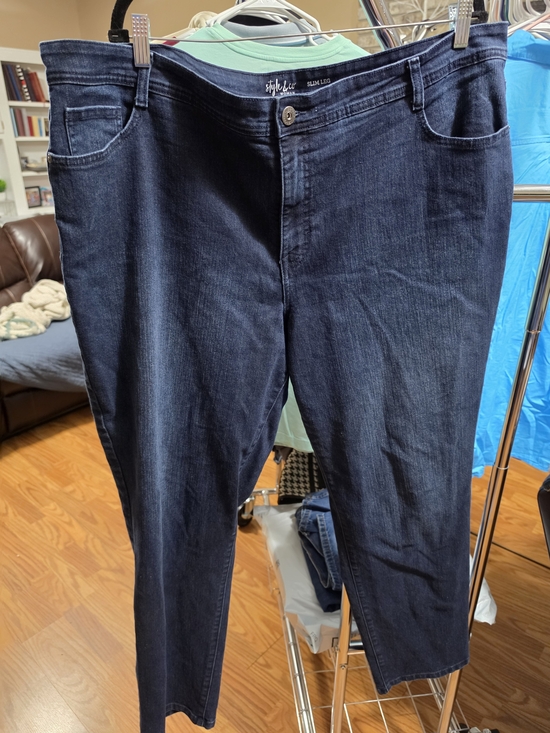 Style & Co. Denim - Style & Co. Women's Straight Leg Jeans in Dark Indigo